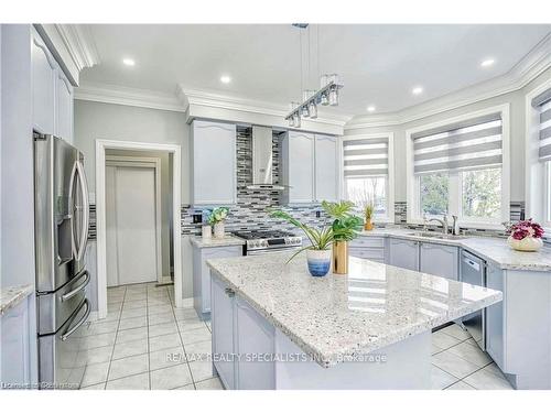 2085 Ashmore Drive, Oakville, ON - Indoor Photo Showing Kitchen With Upgraded Kitchen