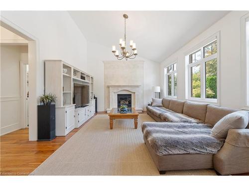 16 Edmonton Street, Brampton, ON - Indoor Photo Showing Living Room With Fireplace