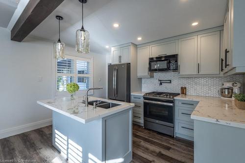 30 Orangeville Street, Hillsburgh, ON - Indoor Photo Showing Kitchen With Stainless Steel Kitchen With Double Sink With Upgraded Kitchen