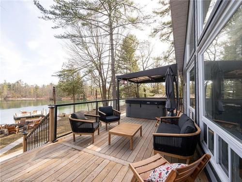 7609 Somerset Park, Washago, ON - Outdoor With Deck Patio Veranda With Exterior