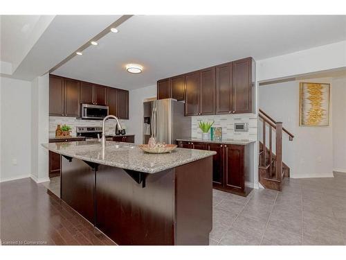 201 Seabrook Drive, Kitchener, ON - Indoor Photo Showing Kitchen With Stainless Steel Kitchen