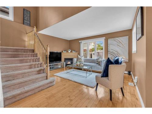 971 West 5Th Street, Hamilton, ON - Indoor Photo Showing Living Room With Fireplace