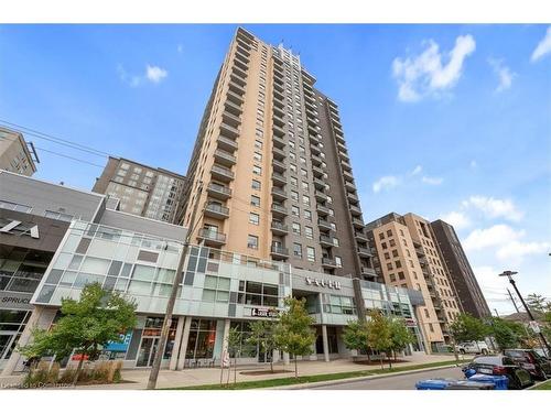 2103-318 Spruce Street, Waterloo, ON - Outdoor With Balcony With Facade