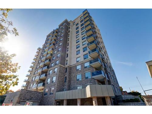 201-223 Erb Street W, Waterloo, ON - Outdoor With Balcony With Facade