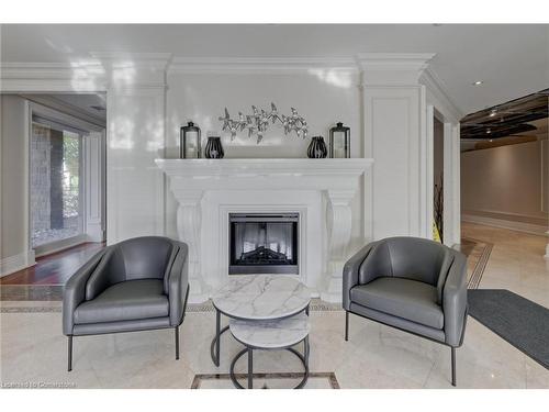 201-223 Erb Street W, Waterloo, ON - Indoor Photo Showing Living Room With Fireplace