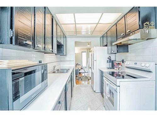 102 Pennyhill Drive, Toronto, ON - Indoor Photo Showing Kitchen With Double Sink