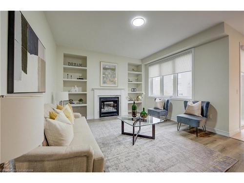 18 Elliot Avenue E, Fergus, ON - Indoor Photo Showing Living Room With Fireplace