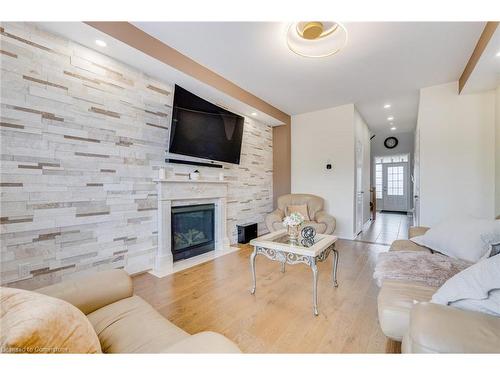 14096 Danby Road, Georgetown, ON - Indoor Photo Showing Living Room With Fireplace