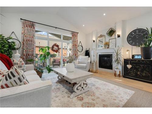 31-80 New Lakeshore Road, Port Dover, ON - Indoor Photo Showing Living Room With Fireplace