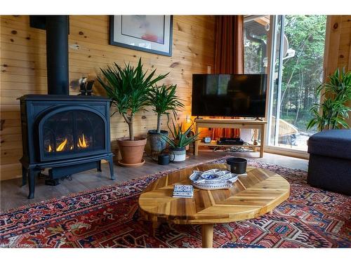 17-93 Rye Road, South River, ON - Indoor Photo Showing Living Room With Fireplace