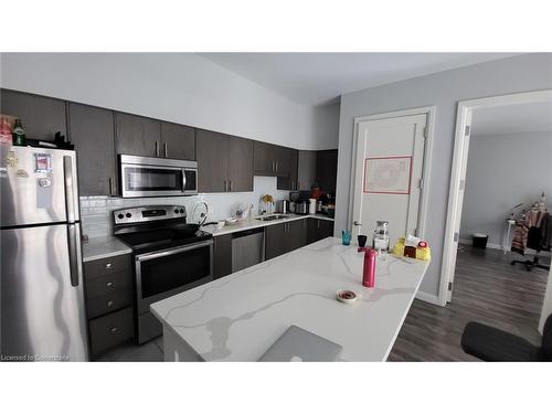 608-112 King Street E, Hamilton, ON - Indoor Photo Showing Kitchen With Stainless Steel Kitchen