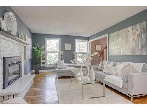 50 Bechtel Street, Cambridge, ON - Indoor Photo Showing Living Room With Fireplace