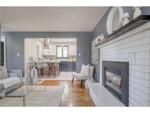 50 Bechtel Street, Cambridge, ON - Indoor Photo Showing Living Room With Fireplace