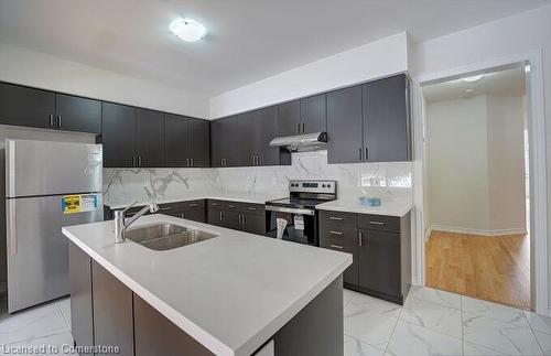 33 Gilham Way, Paris, ON - Indoor Photo Showing Kitchen With Double Sink With Upgraded Kitchen