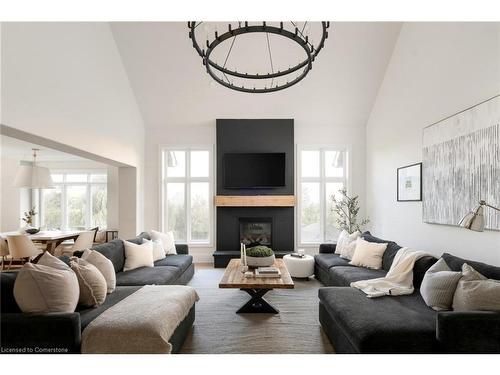 11325 Taylor Court, Milton, ON - Indoor Photo Showing Living Room With Fireplace