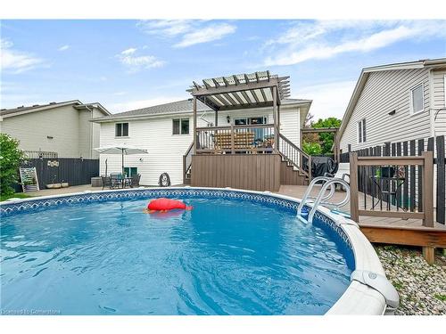 25 Bratt Drive, Windsor, ON - Outdoor With Above Ground Pool With Deck Patio Veranda