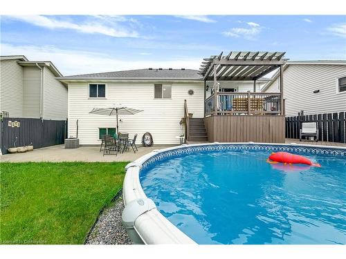 25 Bratt Drive, Windsor, ON - Outdoor With Above Ground Pool With Deck Patio Veranda With Exterior