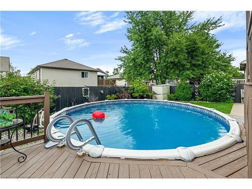 25 Bratt Drive, Windsor, ON - Outdoor With Above Ground Pool With Backyard