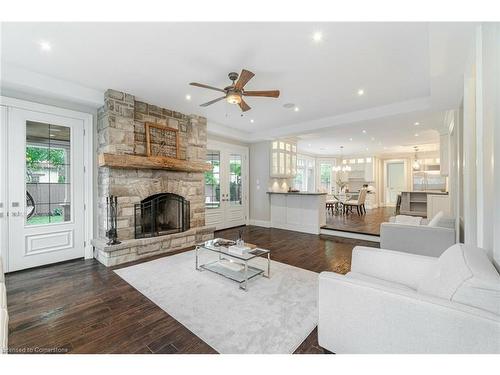 397 Bentley Road, Halton, ON - Indoor Photo Showing Living Room With Fireplace