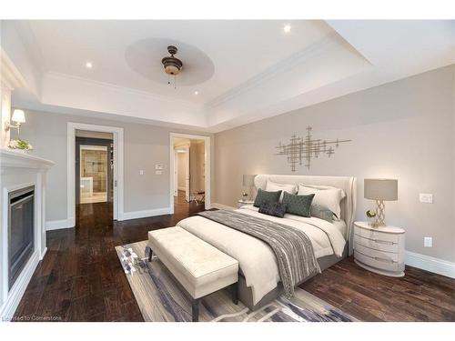 397 Bentley Road, Halton, ON - Indoor Photo Showing Bedroom With Fireplace