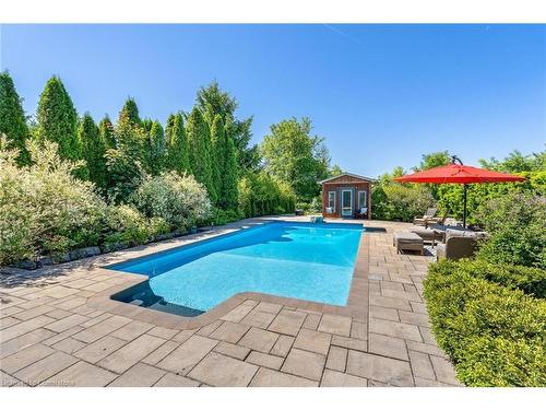 17 Oak Ridge Drive, Glen Williams, ON - Outdoor With In Ground Pool With Backyard