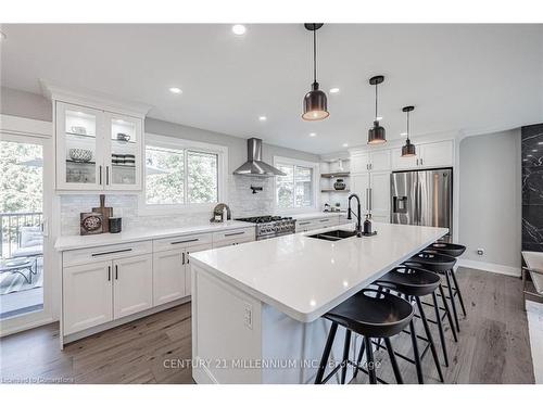 407 Beechwood Crescent, Burlington, ON - Indoor Photo Showing Kitchen With Double Sink With Upgraded Kitchen