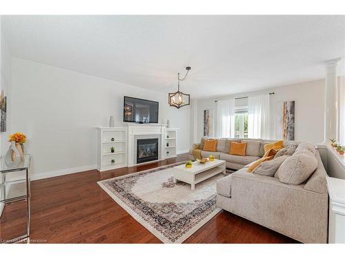 38 Sandringham Drive, Barrie, ON - Indoor Photo Showing Living Room With Fireplace