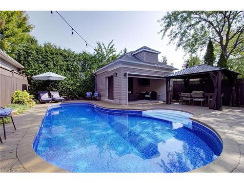 220 Westfield Trail, Oakville, ON - Outdoor With In Ground Pool With Deck Patio Veranda With Backyard With Exterior