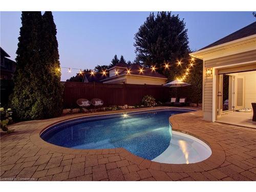 220 Westfield Trail, Oakville, ON - Outdoor With In Ground Pool With Deck Patio Veranda With Backyard