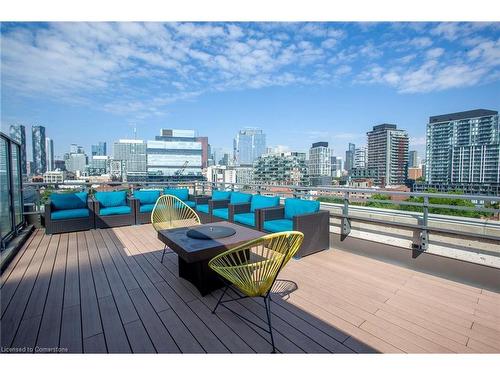 507-90 Trinity Street, Toronto, ON - Outdoor With Deck Patio Veranda With View