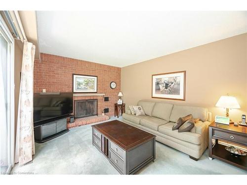 102 Leander Street, Brampton, ON - Indoor Photo Showing Living Room With Fireplace