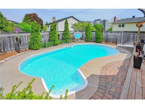 2189 Bader Crescent, Burlington, ON - Outdoor With In Ground Pool With Deck Patio Veranda