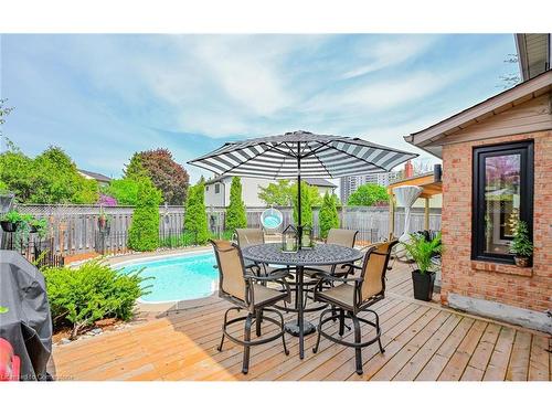 2189 Bader Crescent, Burlington, ON - Outdoor With In Ground Pool With Deck Patio Veranda