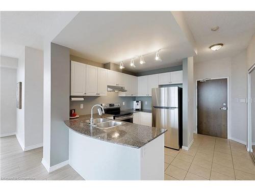 1710-9 George Street N, Brampton, ON - Indoor Photo Showing Kitchen With Stainless Steel Kitchen With Double Sink