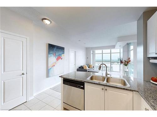 1710-9 George Street N, Brampton, ON - Indoor Photo Showing Kitchen With Double Sink