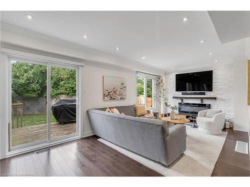 89 Acadian Heights, Brampton, ON - Indoor Photo Showing Living Room With Fireplace