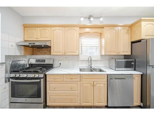 50 Beacon Avenue, Hamilton, ON - Indoor Photo Showing Kitchen With Double Sink