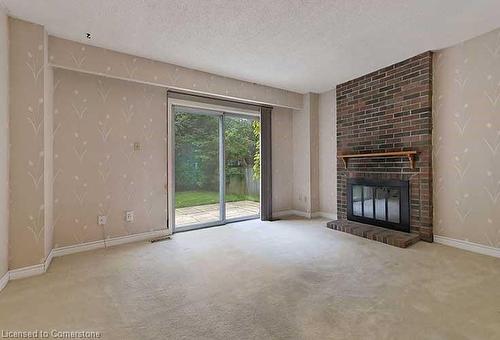 2822 Folkway Drive, Mississauga, ON - Indoor Photo Showing Living Room With Fireplace