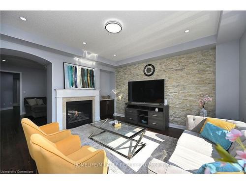 3974 Worthview Place, Mississauga, ON - Indoor Photo Showing Living Room With Fireplace