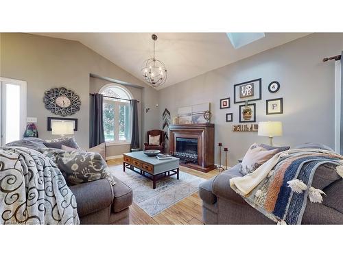 1 Fuller Drive, Caledonia, ON - Indoor Photo Showing Bedroom With Fireplace