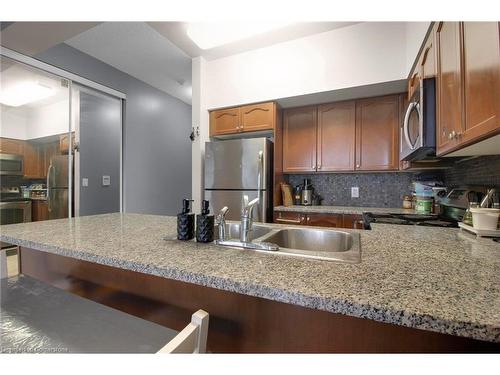 2303-335 Rathburn Road, Mississauga, ON - Indoor Photo Showing Kitchen With Double Sink With Upgraded Kitchen