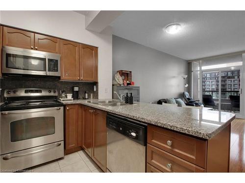 2303-335 Rathburn Road, Mississauga, ON - Indoor Photo Showing Kitchen With Double Sink