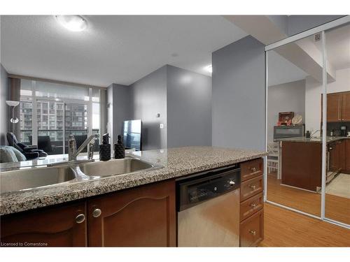 2303-335 Rathburn Road, Mississauga, ON - Indoor Photo Showing Kitchen With Double Sink