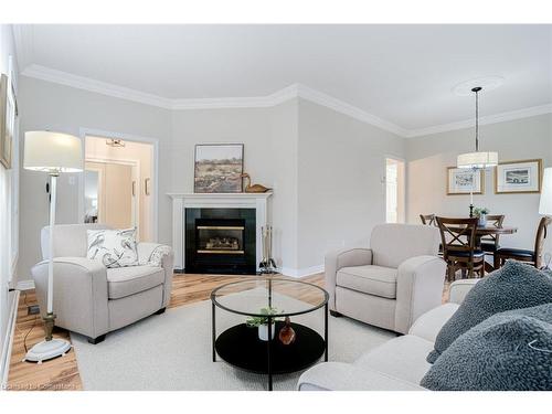 42-4 Tuscany Lane, Brampton, ON - Indoor Photo Showing Living Room With Fireplace