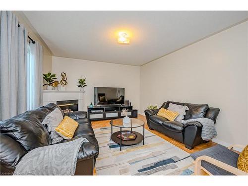 17 Marbleseed Crescent, Brampton, ON - Indoor Photo Showing Living Room With Fireplace