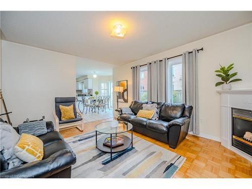 17 Marbleseed Crescent, Brampton, ON - Indoor Photo Showing Living Room With Fireplace