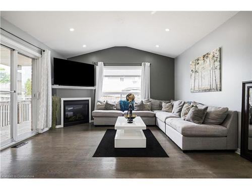 105 Joshua Road, Orangeville, ON - Indoor Photo Showing Living Room With Fireplace