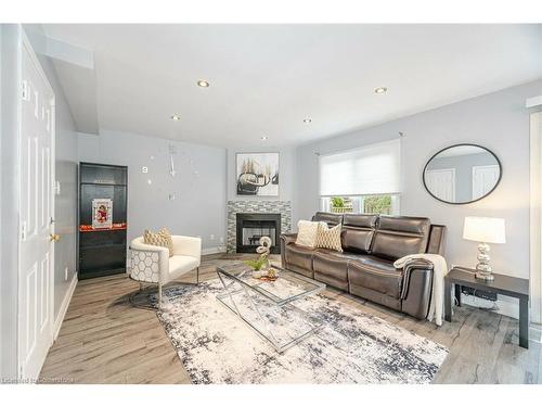 1 Sage Court, Brampton, ON - Indoor Photo Showing Living Room With Fireplace