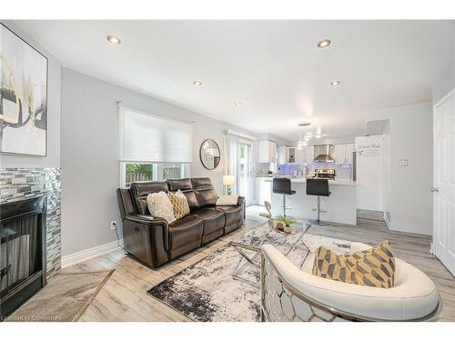 1 Sage Court, Brampton, ON - Indoor Photo Showing Living Room With Fireplace