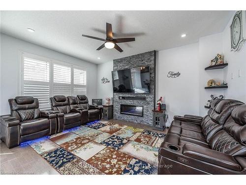 17 Bachelor Street Street, Brampton, ON - Indoor Photo Showing Living Room With Fireplace